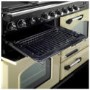 Rangemaster 84450 Classic Deluxe 110cm Electric Range Cooker With Ceramic Hob - Cranberry And Brass