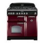 Rangemaster CDL90DFFCYC Classic Deluxe 90cm Dual Fuel Range Cooker - Cranberry & Chrome 