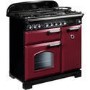 Rangemaster CDL90DFFCYC Classic Deluxe 90cm Dual Fuel Range Cooker - Cranberry & Chrome 