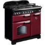 Rangemaster CDL90DFFCYC Classic Deluxe 90cm Dual Fuel Range Cooker - Cranberry & Chrome