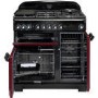 Rangemaster CDL90DFFCYC Classic Deluxe 90cm Dual Fuel Range Cooker - Cranberry & Chrome 