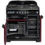 Rangemaster CDL90DFFCYC Classic Deluxe 90cm Dual Fuel Range Cooker - Cranberry & Chrome