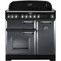 Rangemaster Classic Deluxe 90cm Electric Range Cooker - Slate Grey