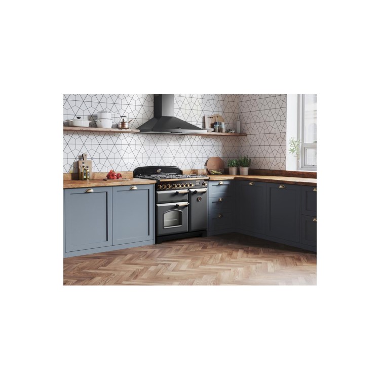Rangemaster Classic Deluxe 90cm Electric Range Cooker - Slate Grey