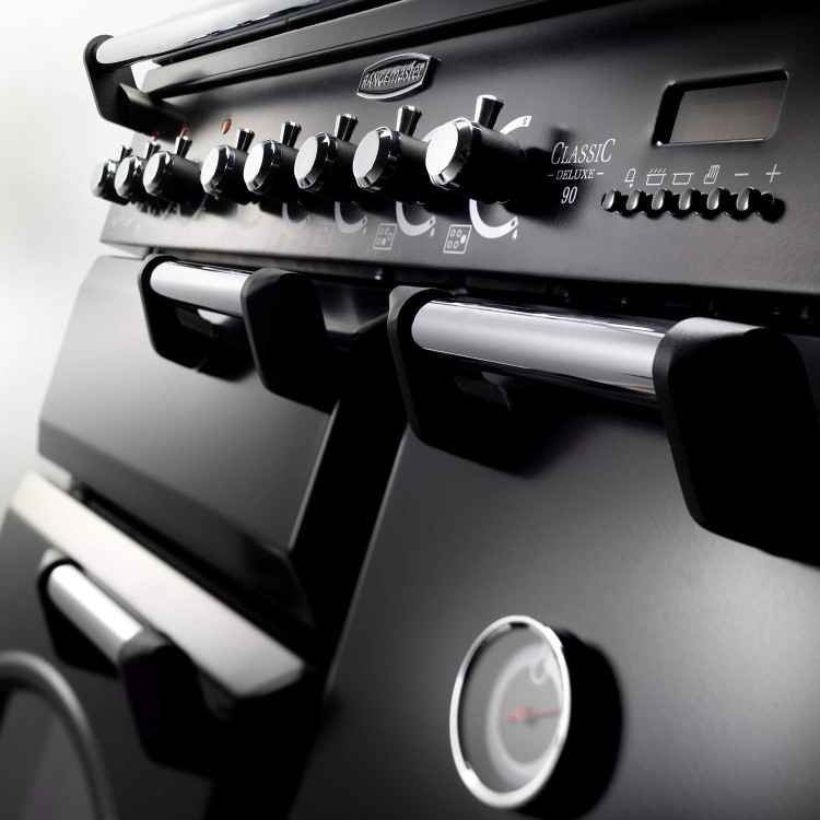 Rangemaster 100610 Classic Deluxe 90cm Electric Range Cooker with Ceramic Hob - Royal Pearl