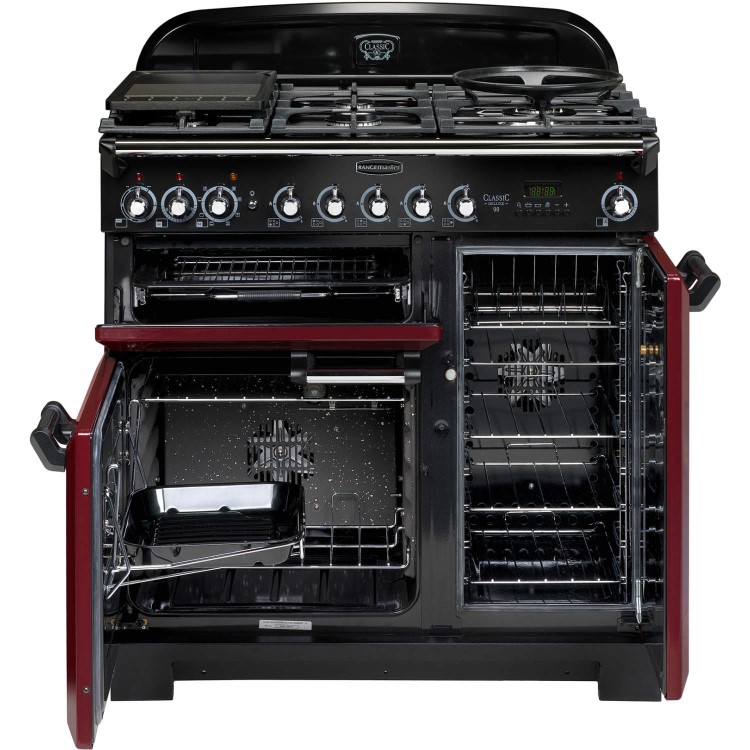 Rangemaster 100610 Classic Deluxe 90cm Electric Range Cooker with Ceramic Hob - Royal Pearl