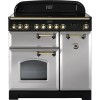 Rangemaster 114700 Classic Deluxe 90cm Electric Range Cooker With Induction Hob - Royal Pearl Brass