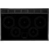 Rangemaster Classic Deluxe Induction 90cm Electric Range Cooker Cranberry &amp; Chrome 90240 G56572