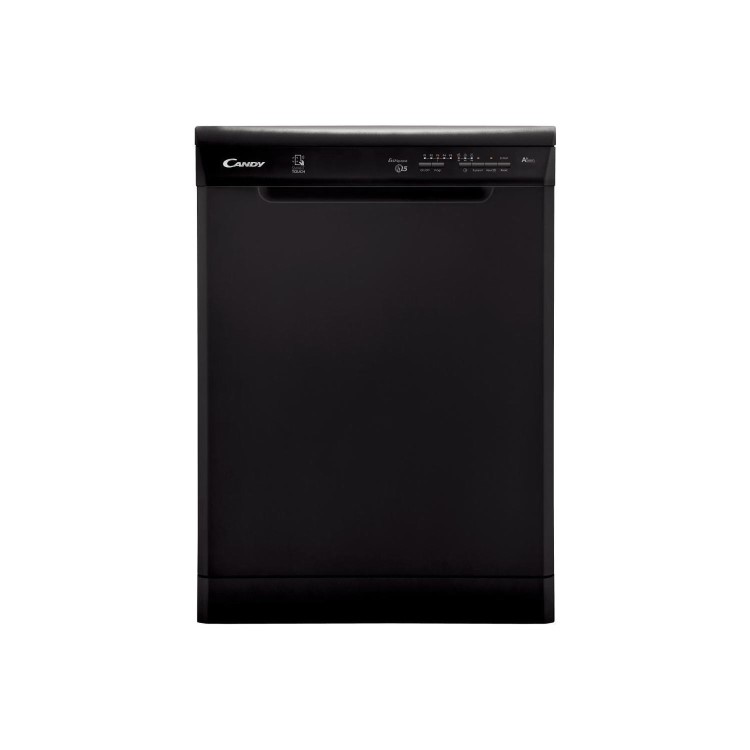 GRADE A3 - Candy Smart Touch CDP1LS57B 15 Place Freestanding SMART Dishwasher - Black