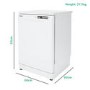 Candy CDPE6350-80 Freestanding Dishwasher - White
