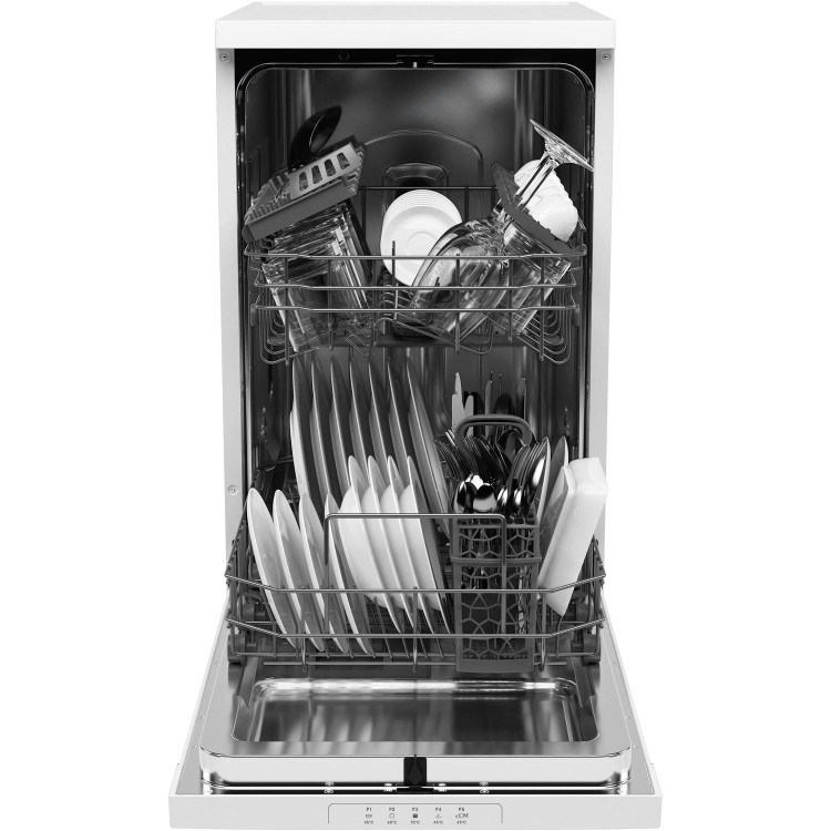 Refurbished Candy Brava CDPH2L1049W-80 10 Place Freestanding Slimline Dishwasher White