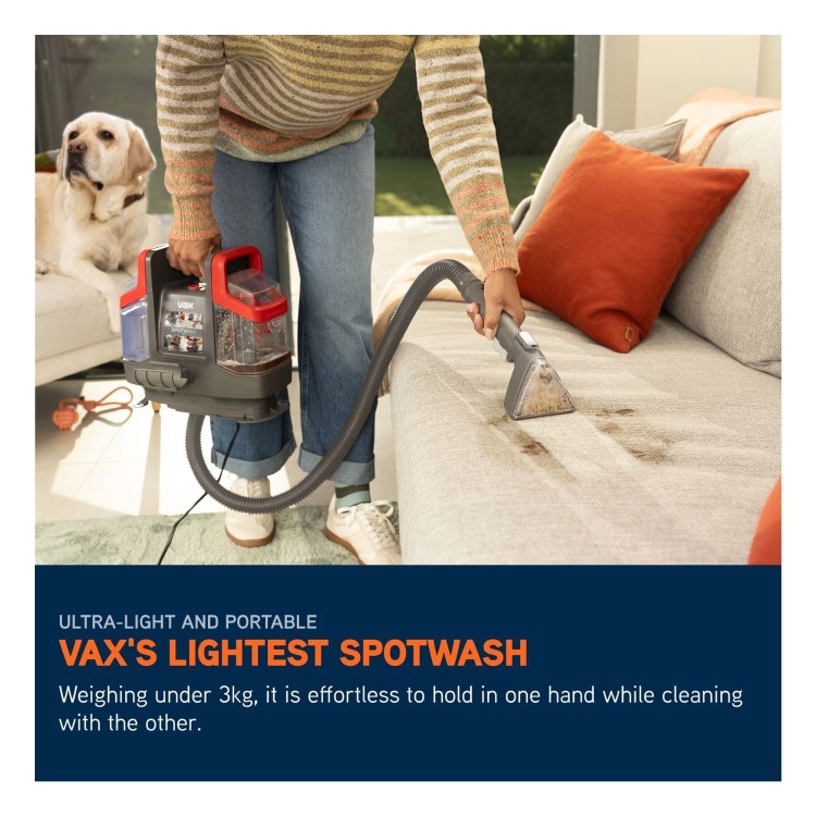 VAX SpotWash Mini CDSW-MCXS Spot Cleaner – Grey & Red