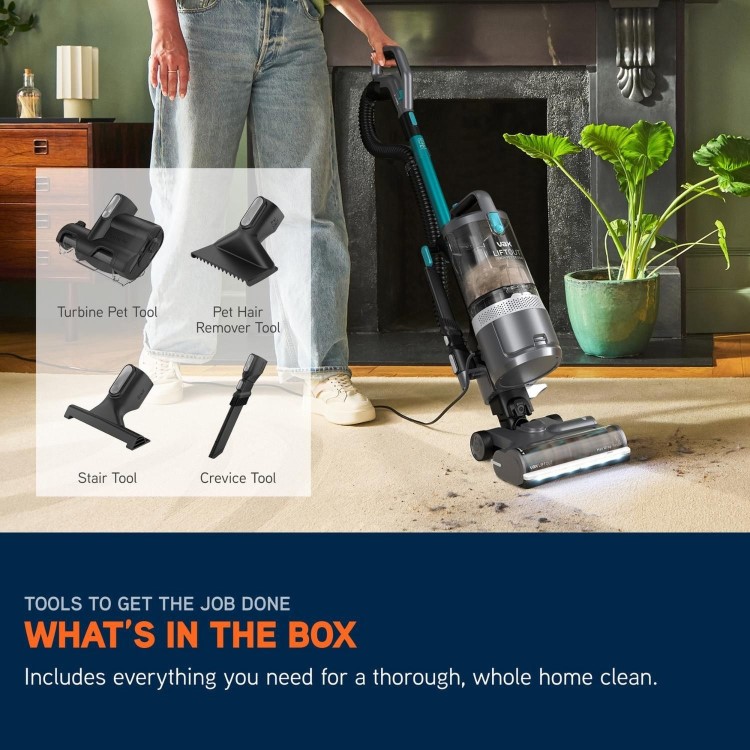Vax CDUP-LORP LiftOut Reach Pet Upright Vacuum Cleaner – Powerful Pet Hair Vacuum for Carpets Stairs & Hard Floors