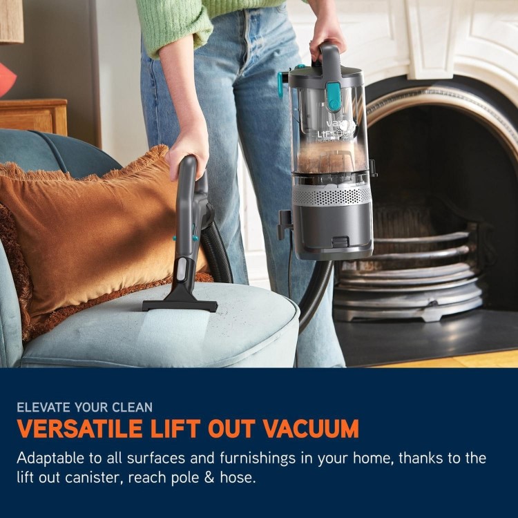 Vax CDUP-LORP LiftOut Reach Pet Upright Vacuum Cleaner – Powerful Pet Hair Vacuum for Carpets Stairs & Hard Floors