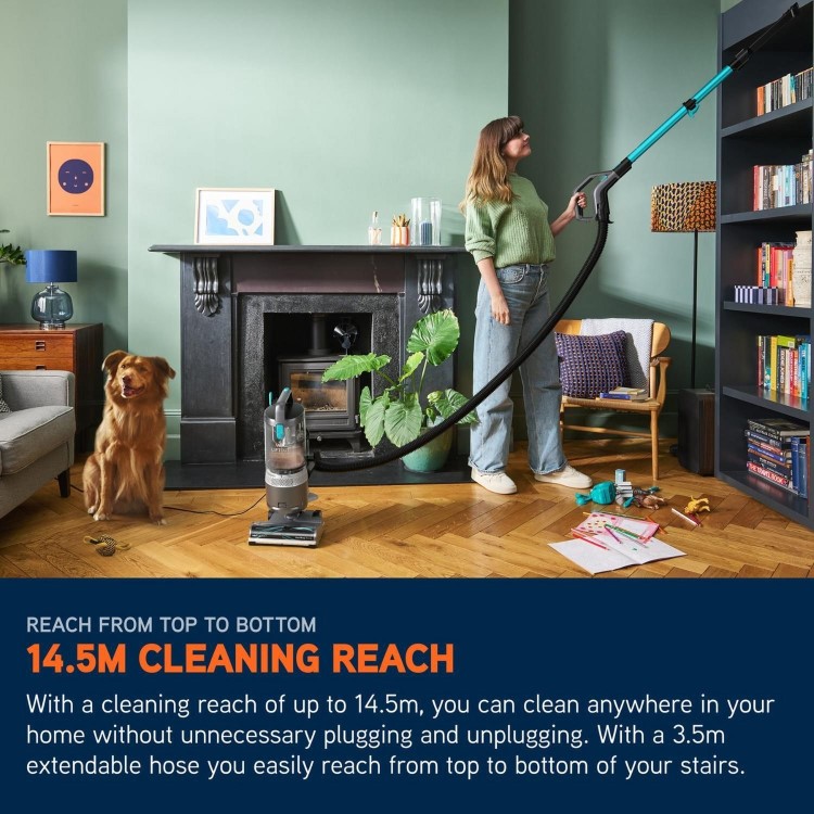 Vax CDUP-LORP LiftOut Reach Pet Upright Vacuum Cleaner – Powerful Pet Hair Vacuum for Carpets Stairs & Hard Floors