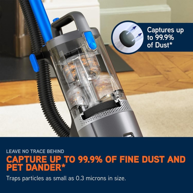 Vax CDUP-LOXR Upright Vacuum Cleaner – Powerful Multi-Cyclonic Bagless Vacuum for Carpets & Hard Floors