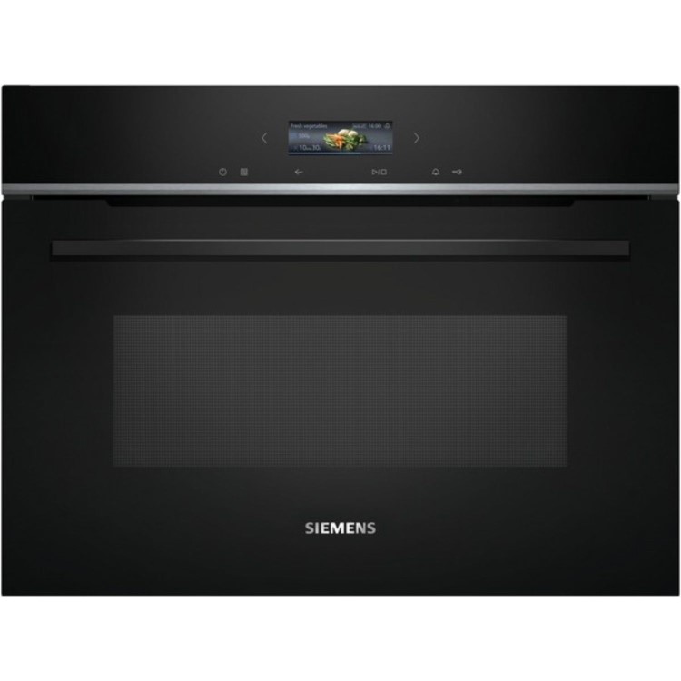 Siemens iQ700 Built-In 1000W Microwave with Grill - Black