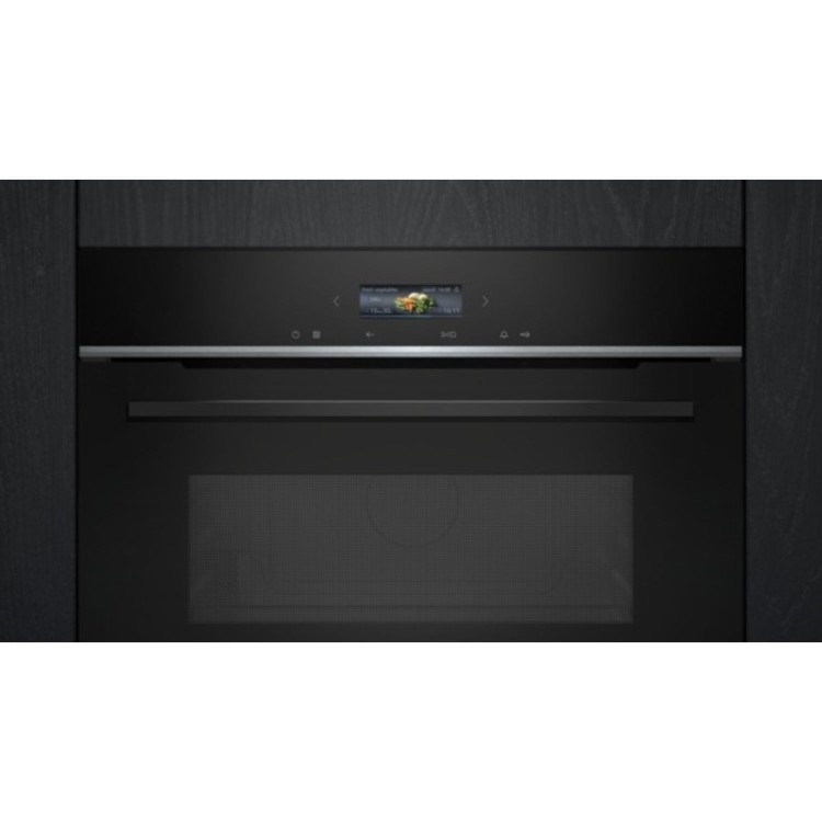 Siemens iQ700 Built-In 1000W Microwave with Grill - Black