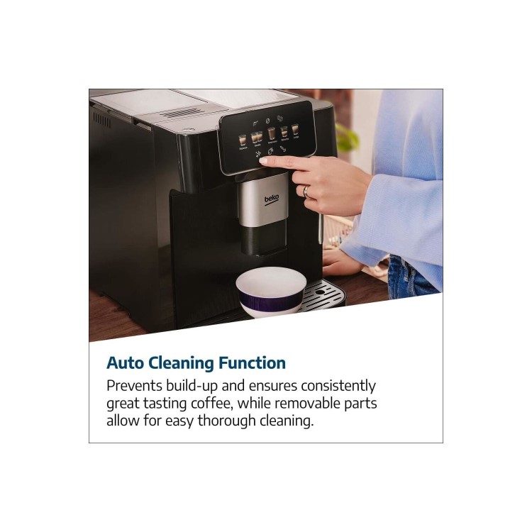 Beko CaffeExperto Automatic Bean To Cup Coffee Machine with Milk Frother - Black