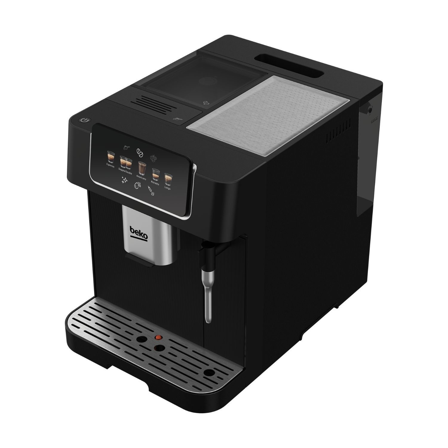 Beko CEG7302B CaffeExperto Bean-to-Cup Coffee Machine Black Milk Frother & Touch Display Beko CEG7302B CaffeExperto Bean-to-Cup Coffee Machine Black Milk Frother & Touch Display