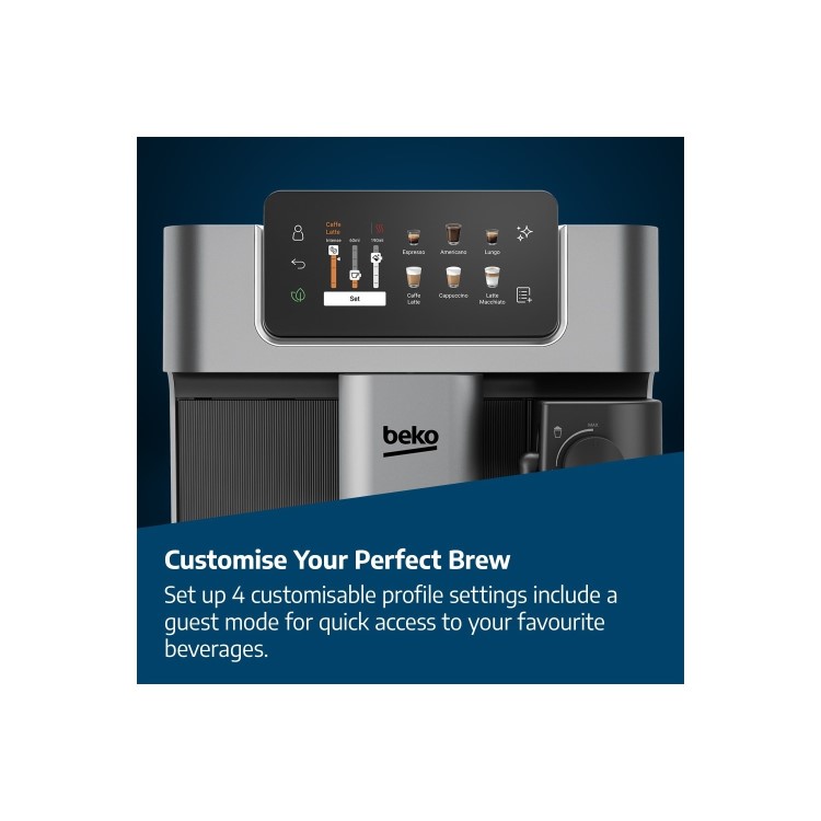 Beko Bean-to-Cup Freestanding Coffee Machine - Stainless Steel