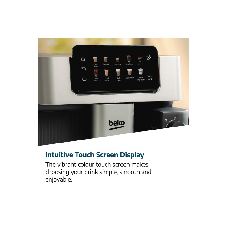 Beko Bean-to-Cup Freestanding Coffee Machine - Stainless Steel