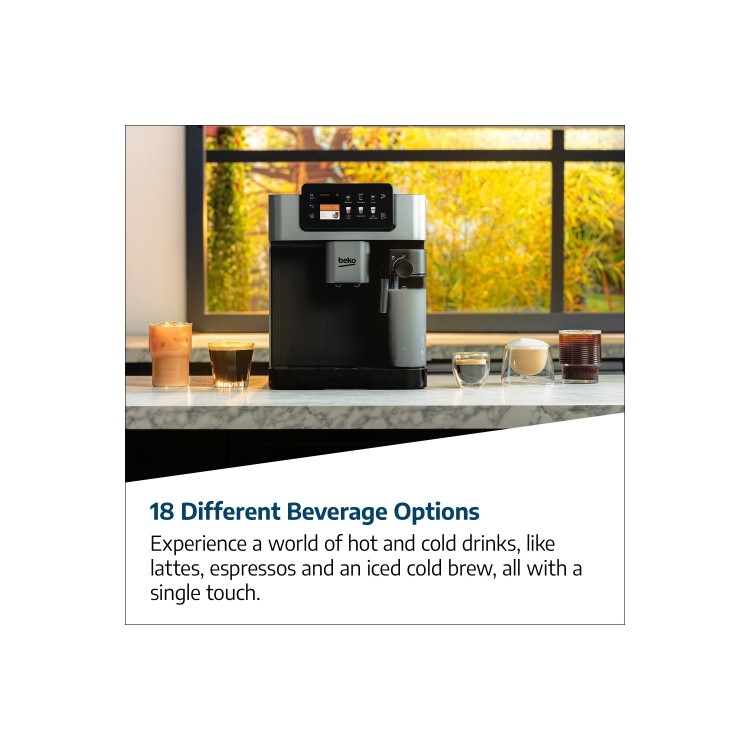 Beko Bean-to-Cup Freestanding Coffee Machine - Stainless Steel