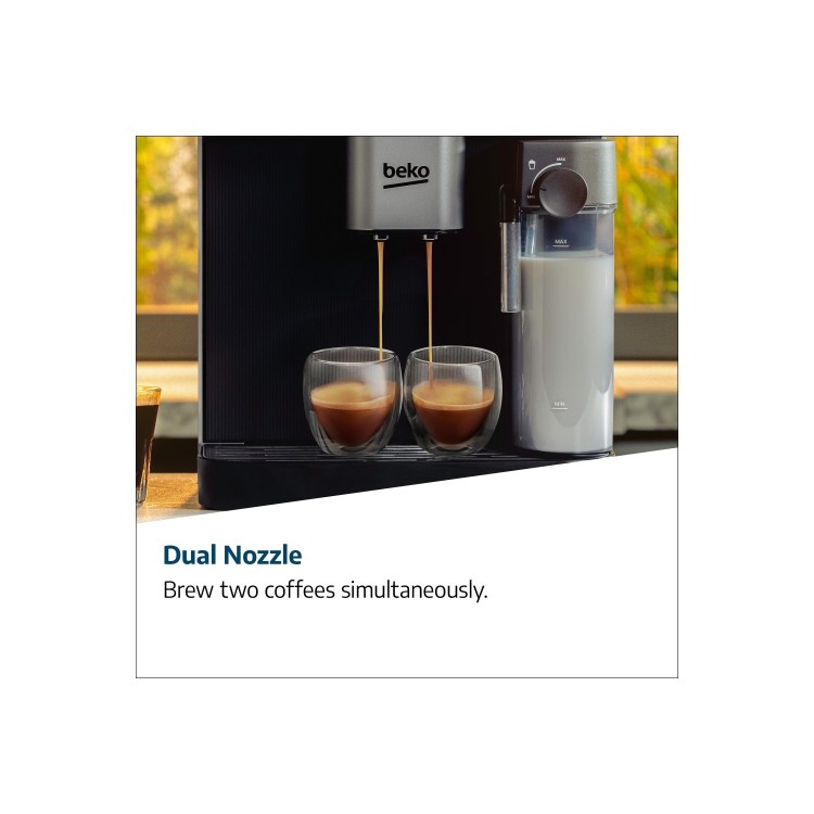 Beko Bean-to-Cup Freestanding Coffee Machine - Stainless Steel