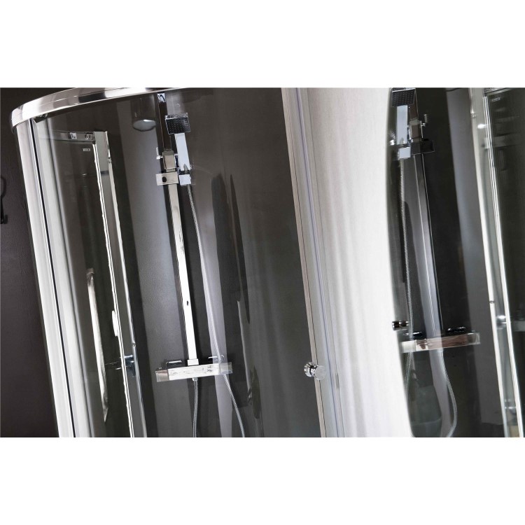 Curved Bath Shower Screen- Left Hand Orbital