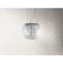 Elica CELESTIAL Designer 470mm Ceiling Mounted Island Cooker Hood Glass and Stainless Steel