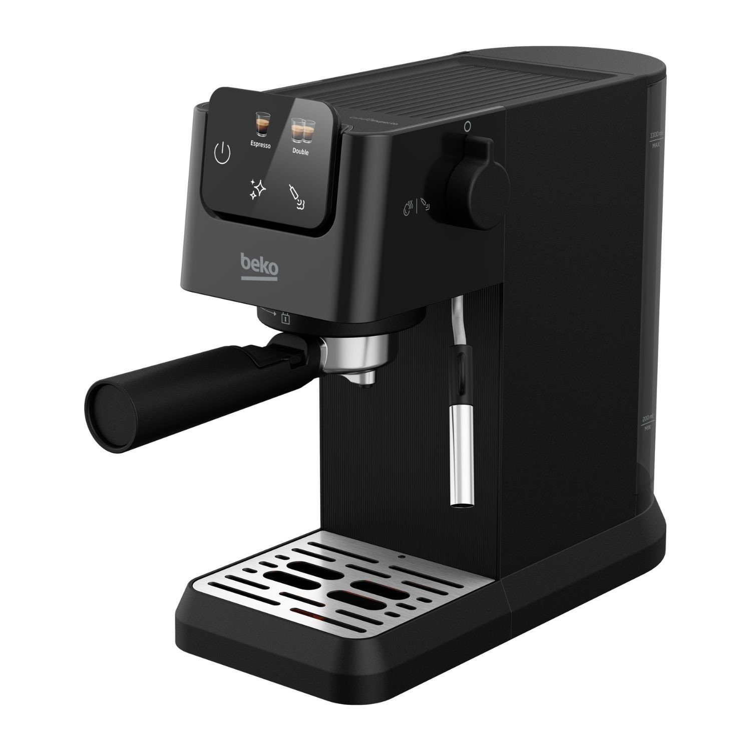 Beko CEP5302B CaffeExperto Bean-to-Cup Coffee Machine Black Milk Frother & Touch Display Beko CEP5302B CaffeExperto Bean-to-Cup Coffee Machine Black Milk Frother & Touch Display