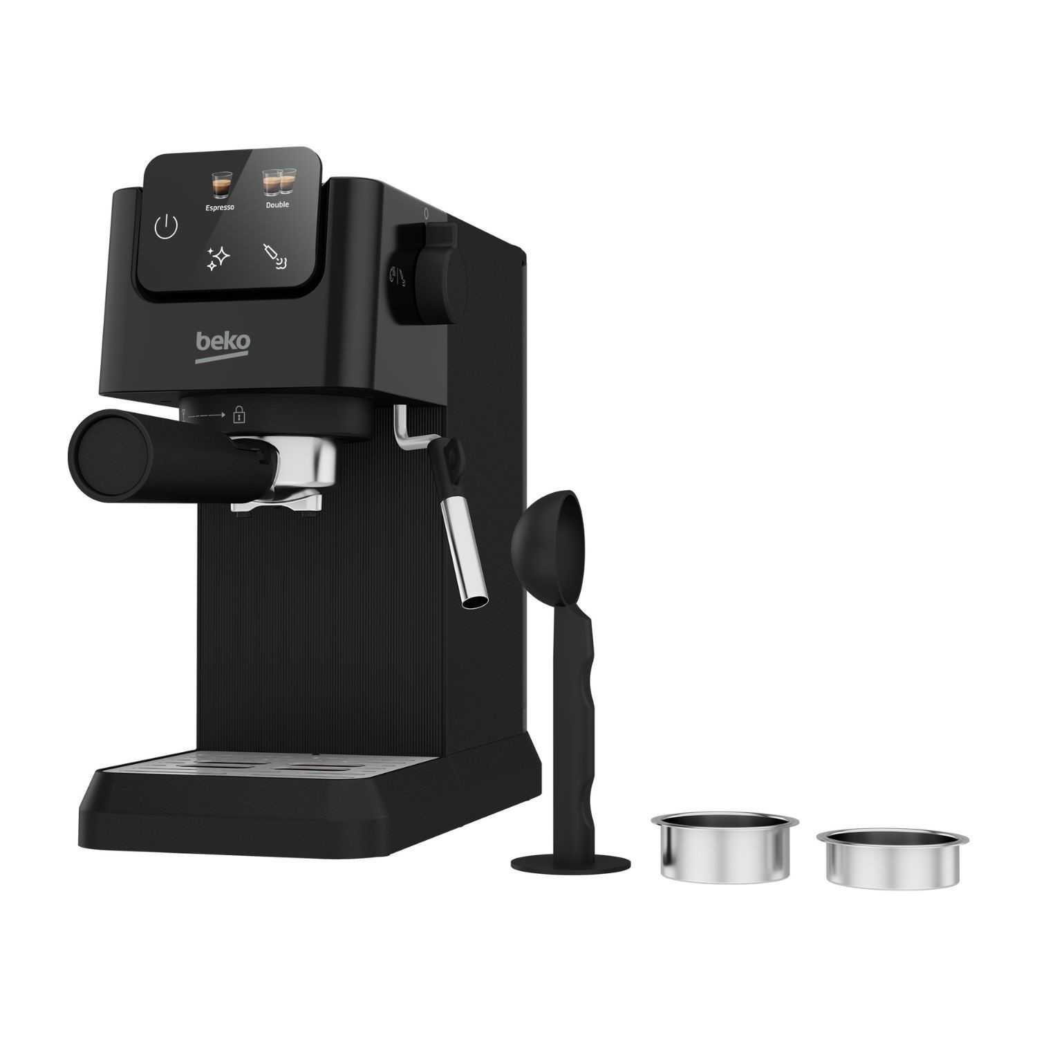 Beko CEP5302B CaffeExperto Bean-to-Cup Coffee Machine Black Milk Frother & Touch Display Beko CEP5302B CaffeExperto Bean-to-Cup Coffee Machine Black Milk Frother & Touch Display