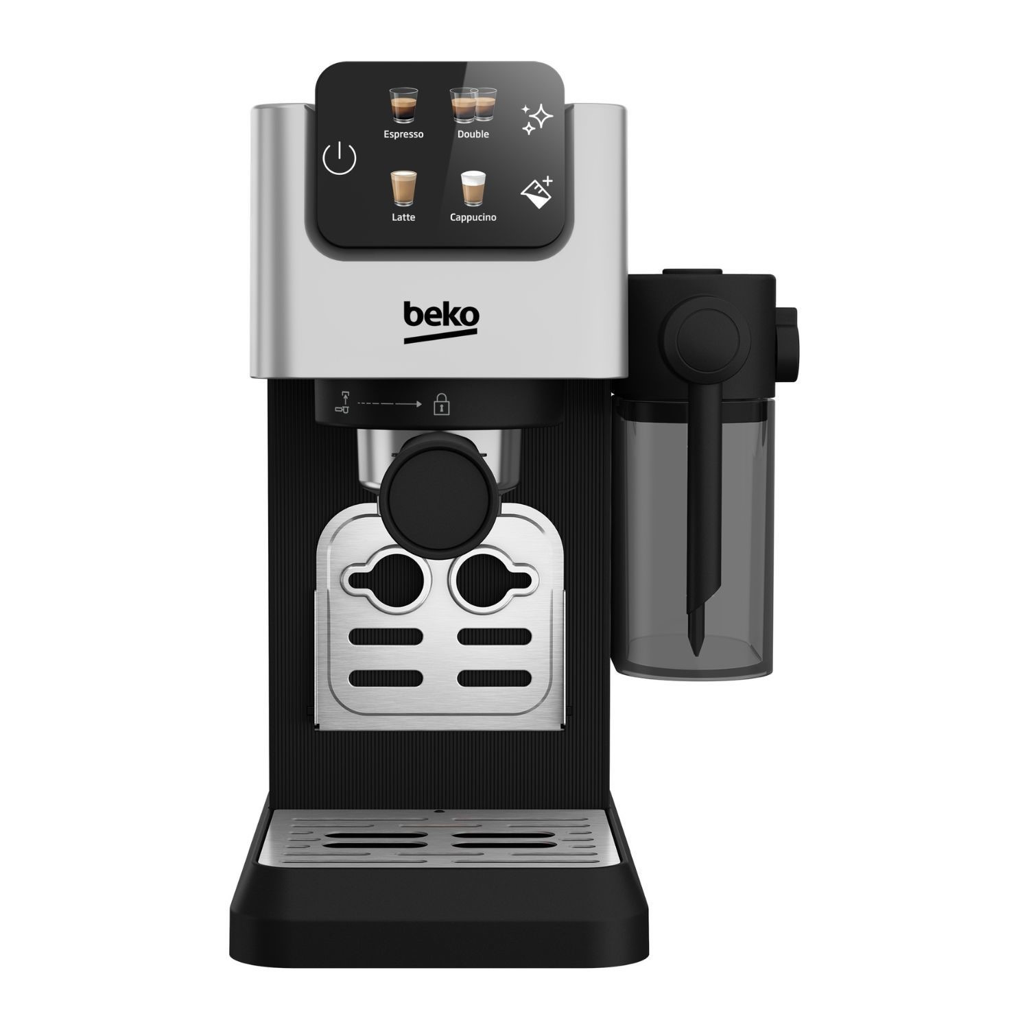 Beko CEP5304X CaffeExperto Bean-to-Cup Coffee Machine Black Milk Frother & Touch Display Beko CEP5304X CaffeExperto Bean-to-Cup Coffee Machine Black Milk Frother & Touch Display