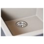 Single Bowl Inset Grey Composite Kitchen Sink with Reversible Drainer - Essence