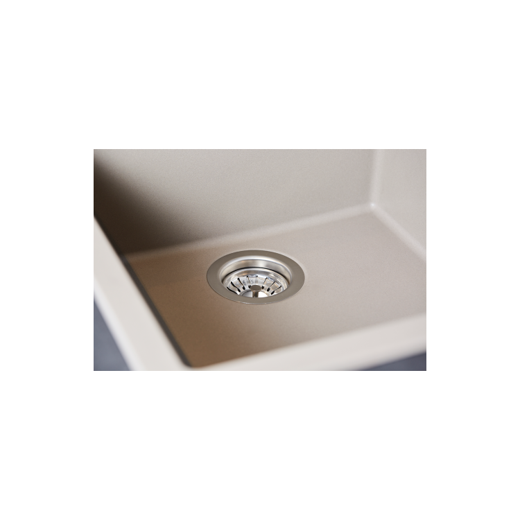 Single Bowl Inset Grey Composite Kitchen Sink with Reversible Drainer - Essence