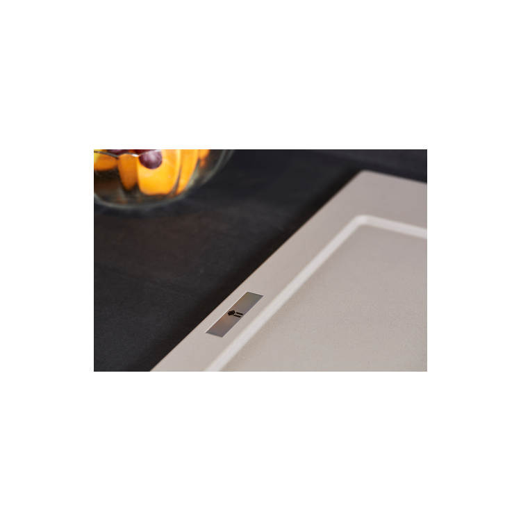 Single Bowl Inset Grey Composite Kitchen Sink with Reversible Drainer - Essence