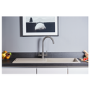 Single Bowl Inset Grey Composite Kitchen Sink with Reversible Drainer - Essence