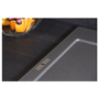 1 Bowl Inset Black Granite Kitchen Sink with Reversible Drainer - Essence 