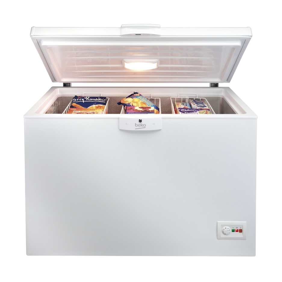 Beko CF1300APW 360 Litre Chest Freezer 73cm Deep Frost Free 130cm Wide