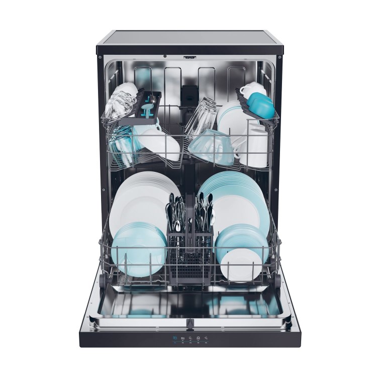Refurbished Candy Rapido CF3C9E0B 13 Place Freestanding Dishwasher Black