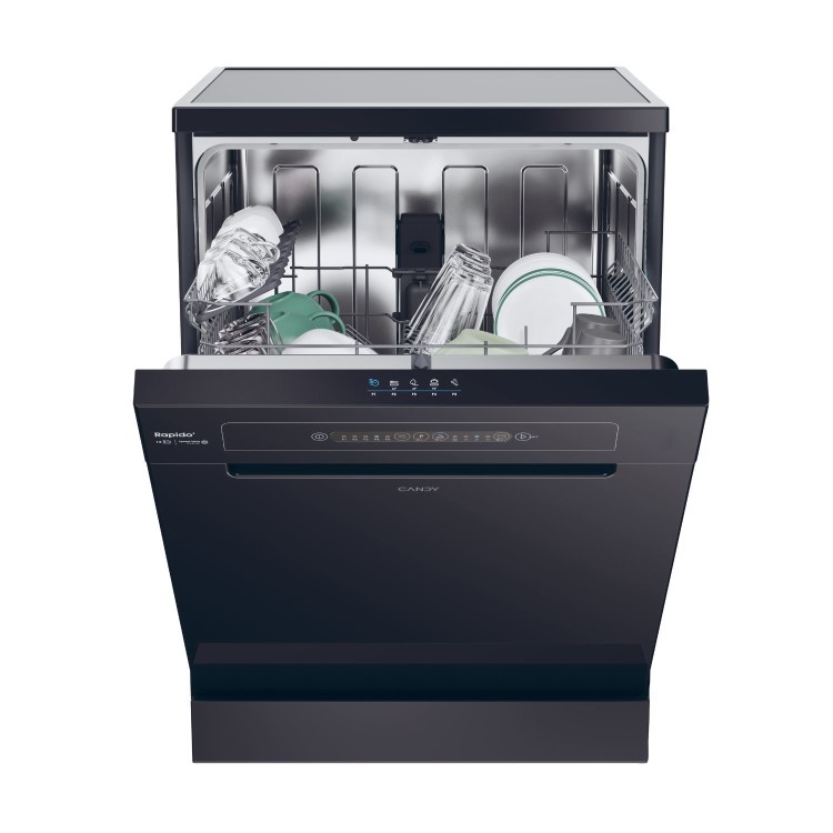Candy Rapido Freestanding Dishwasher - C-Rated Black