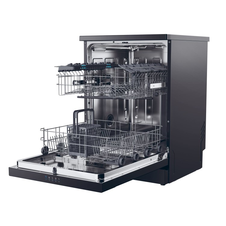 Refurbished Candy Rapido CF3C9E0B 13 Place Freestanding Dishwasher Black