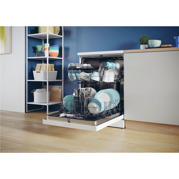 Refurbished Candy Rapido 13 Place Settings Freestanding Dishwasher - White