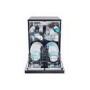 Refurbished Candy Rapido CF3E9L0B-80 13 Place Freestanding Dishwasher Black