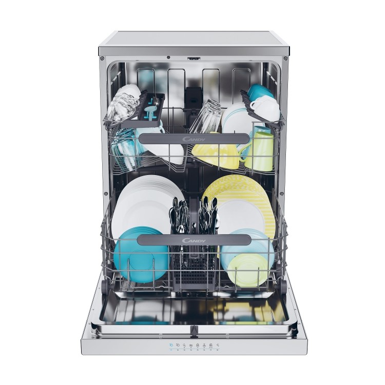 Candy Rapido Freestanding Dishwasher - Smart Wi-Fi, C-Rated, Stainless Steel