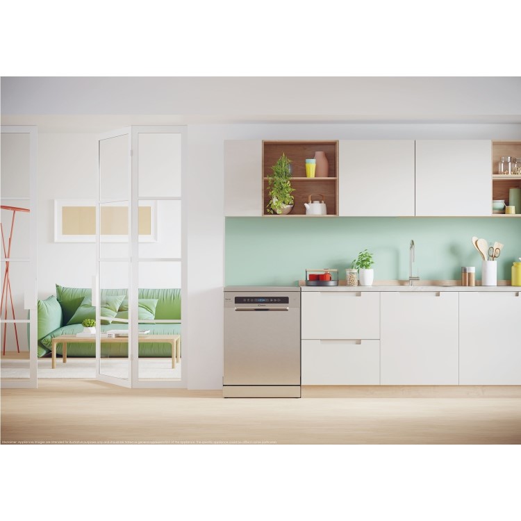 Candy Rapido Freestanding Dishwasher - Smart Wi-Fi, C-Rated, Stainless Steel