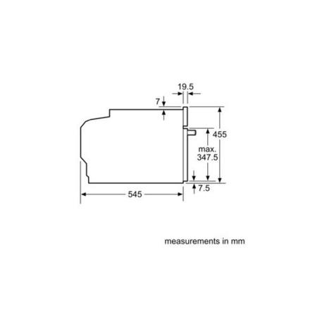 Refurbished Bosch Series 8  CFA634GS1B Built In 36L 900W Microwave Stainless Steel