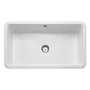 Rangemaster Farmhouse Single Bowl Belfast White Ceramic Kitchen Sink
