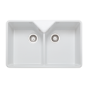 CFBL800WH Rangemaster Belfast Double Bowl White Ceramic Kitchen Sink