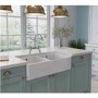 Box Opened Rangemaster Double Bowl White Ceramic Kitchen Sink